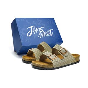 Тапочки-слайды Star Luo с защитой от запаха, устойчивые к истиранию и скольжению, унисекс JEANSWEST, White Gray