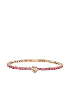 Браслет с кристаллами Philipp Plein, золотистый