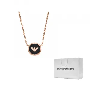 Нержавеющая сталь унисекс ожерелье EMPORIO ARMANI, розовое золото