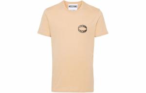 Футболка с логотипом MOSCHINO, песочный бежево-желтый