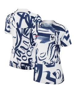 Женская белая предматчевая майка женской сборной Франции 2023 года Nike, белый