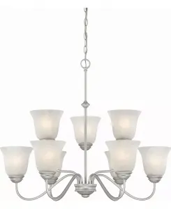 Подвесная люстра Hammond на 9 ламп Volume Lighting, platinum