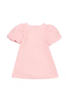 Платье с рукавами-фонариками Fendi Kids, розовый