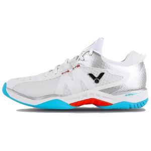 ВИКТОР Амортизирующие дышащие низкие бадминтонные кроссовки унисекс белый серебристый