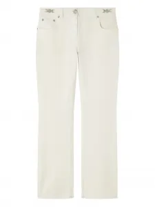 Хлопковые джинсы VERSACE, белый