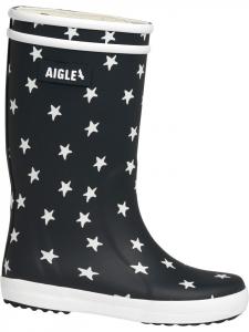 Резиновые сапоги AIGLE, цвет marineblau/weiß