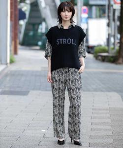 Легкие брюки с жаккардовым принтом