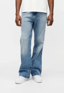 Выцветшие, потертые джинсы-клеш свободного кроя. Tommy Jeans, Blue Denim