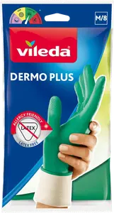 Перчатки хозяйственные Dermo Plus размер M (1 пара) 2 шт. Vileda