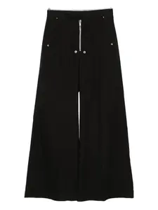 Брюки с застежкой-молнией на пуговицы Rick Owens, черный