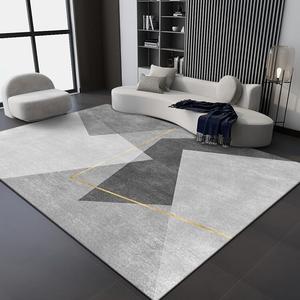 Budis Ковер 200х300 см для гостиной/спальни в японском стиле, звукоизоляционный, современный минимализм, светлый серый