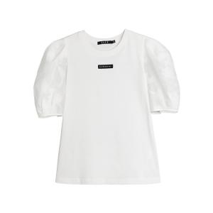 ELLE Футболка женская белая с круглым вырезом тонкая