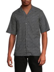 Рубашка из хлопкового принта для похода Paul Smith, темно-синий