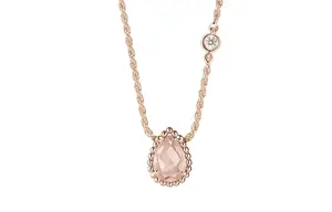 Boucheron 18kt Rose Gold Serpent Bohème Rose Quartz ожерелье