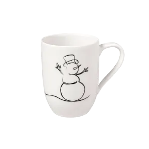 Эффектная кружка с ручкой Villeroy & Boch, бело-черный