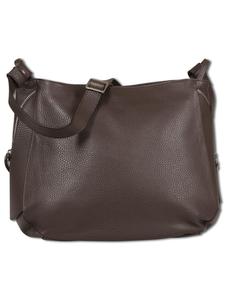 Сумка через плечо Toscanto, кожа, темно-коричневый цвет, около 35 см Toscanto