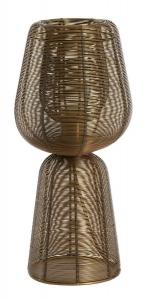 Настольная лампа Light & Living Aboso, бронза - золото - диаметр абажура: 18 см