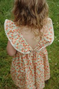 Детское хлопковое платье Verbena Dress GOTS Konges Sløjd, оранжевый