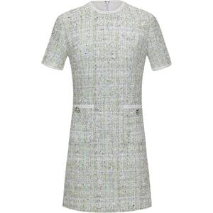 Женское платье с коротким рукавом KARL LAGERFELD SS25 KARL LAGERFELD / Karl Lagerfeld Jeans, зеленый