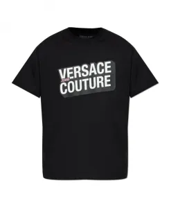 Футболка с принтом Versace Jeans Couture, черный