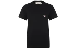 Футболка Maison Kitsuné с логотипом-нашивкой Maison Kitsune, черный