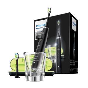 Электрическая зубная щетка Diamond Toothbrush Soundwave с портативной зарядкой, звуковая вибрация HX9352/9362 PHILIPS, черный