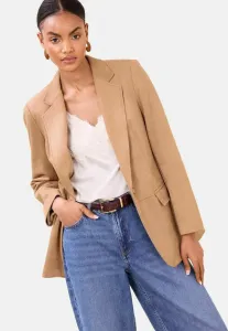 Короткое пальто стандартного кроя Lipsy, Neutral Brown Faux Suede