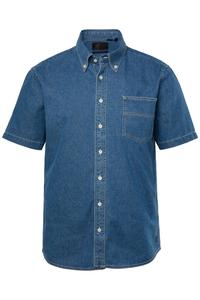 Рубашка на пуговицах классического кроя JP1880, Blue denim