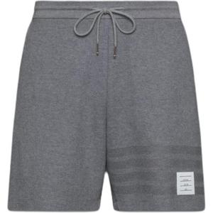 Шорты из хлопка с 4 полосками THOM BROWNE, серый