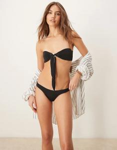 Высокие плавки бикини в черном и белом цвете Free Society