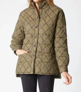 Рубашка-куртка Chloe Cozy Quilt стеганая цвета лишайника Habitat