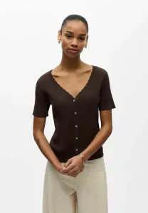 Кардиган курзарм Object, Seal Brown