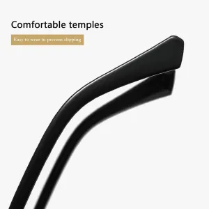 Солнцезащитные очки Melrose Fashion Unique Square Oversized для женщин в стиле ретро с защитой от УФ-излучения UV400, для мужчин в стиле панк, модель 3617, Black