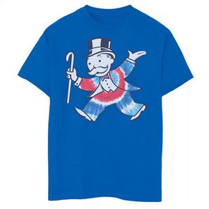 Костюм-футболка «Монополия» для мальчиков 8–20 лет, богатый дядя Пеннибэгс на 85 лет Tie Dye Licensed Character