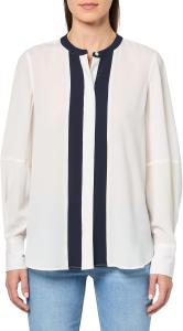 Женский спортивный топ Tommy Hilfiger из крепа с длинными рукавами и круглым вырезом, Ivory