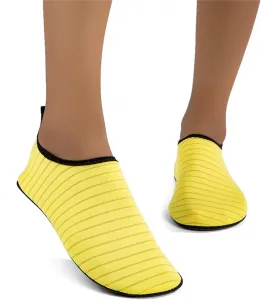 Водные тапочки для женщин и мужчин, носки для аква-йоги, быстро сохнущие, для пляжа, плавания, серфинга, легкие, обувь для босых ног, нескользящие, для серфинга, йоги и занятий в бассейне Toumov, желтый