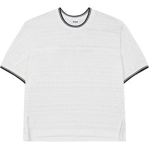 Футболка вязаная женская Cloud White FILA