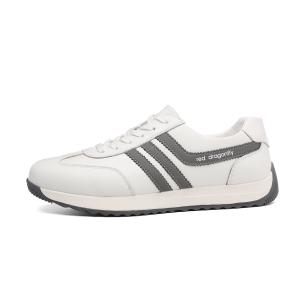 Износостойкие низкие повседневные туфли для мужчин RED DRAGONFLY, White Gray