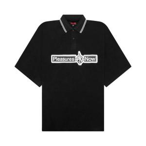 Поло Pleasures Boxy Polo, Black