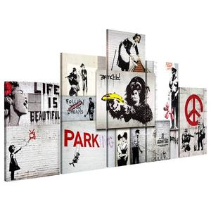 Фреска Artgeist Street Crimes: (Banksy) Art, 50 см, многоцветный