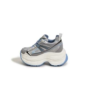 Низкие кроссовки на массивной подошве с амортизацией, противоскользящие и износостойкие Milan love song, Blue