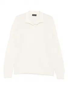 Поло из шерстяной смеси Roberto Collina, нейтральный