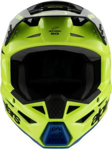 Шлем Alpinestars S-M3 Youth Moto Helmet, желтый / черный / синий