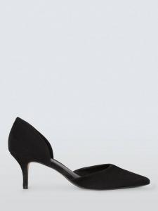 Darwen Suede Essential Heel открытые туфли Dorsay Court John Lewis, Black
