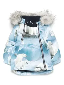 Шуба Hopla Fur Molo, синий