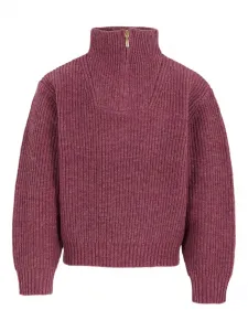 Свитер в рубчик с высоким воротником Molo, красный