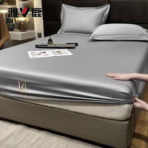 Yalu Простыня на резинке 180х200 см, 100% хлопок, полностью закрытая, нескользящая, цвет Elegant Gray