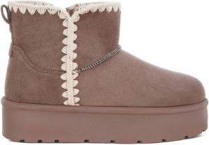 Зимние сапоги London Rag Rochas с оборками, Taupe