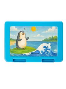 Mr. & Mrs. Panda Ланчбокс с изображением пингвина-серфера, без слогана, белого цвета