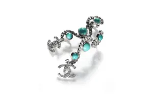 CHANEL S-образные серьги Women's Silver